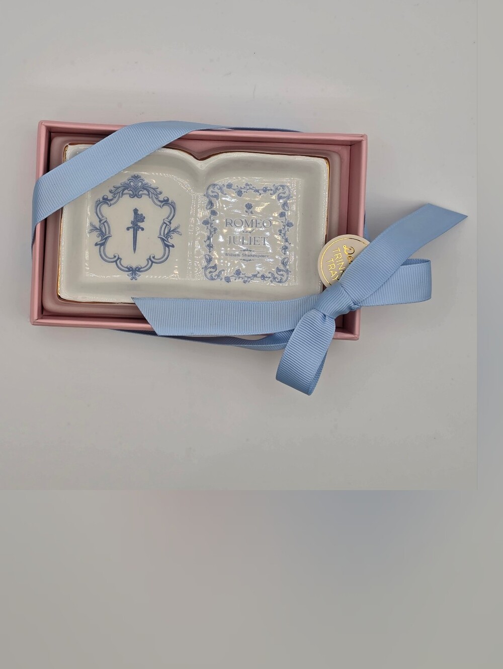 Romeo & Juliet Porcelain Trinket Tray